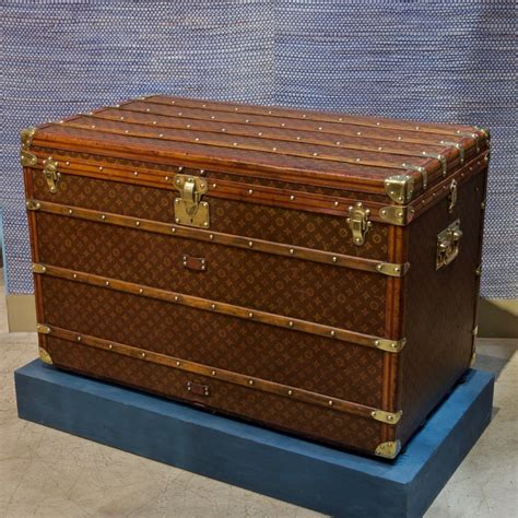 vintage Louis Vuitton monogram trunk